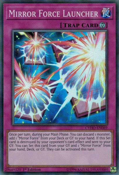 Mirror Force Launcher trading card from Cybernetic Horizon Mirror Force Launcher - Cybernetic Horizon YuGiOh trading card