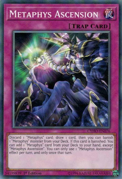 Metaphys Ascension trading card from Cybernetic Horizon Metaphys Ascension - Cybernetic Horizon YuGiOh trading card