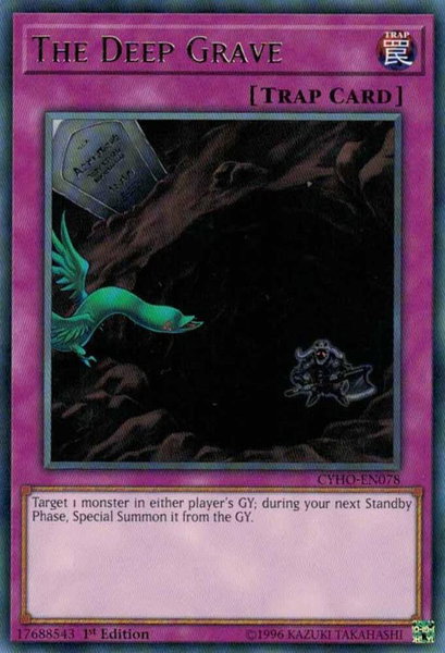 The Deep Grave trading card from Cybernetic Horizon The Deep Grave - Cybernetic Horizon YuGiOh trading card