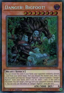 Danger! Bigfoot! - Cybernetic Horizon (CYHO) #CYHO-EN082 - Secret Rare YuGiOh Trading Card