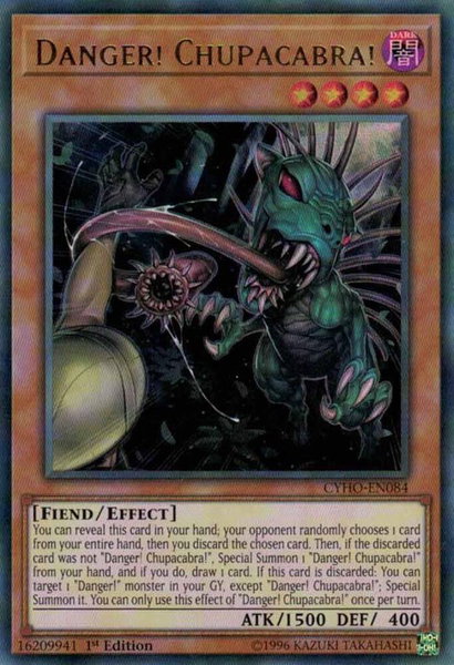 Danger! Chupacabra! trading card from Cybernetic Horizon Danger! Chupacabra! - Cybernetic Horizon YuGiOh trading card