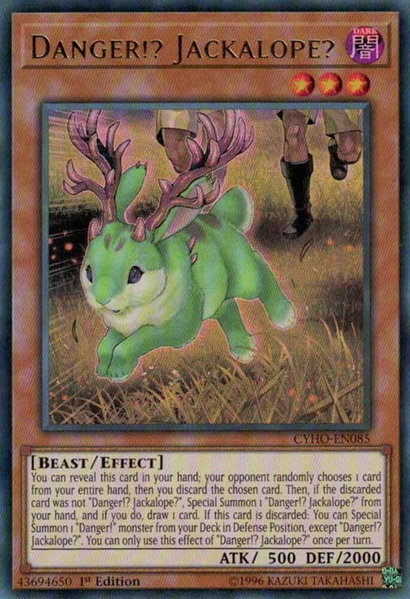 Danger!? Jackalope? trading card from Cybernetic Horizon Danger!? Jackalope? - Cybernetic Horizon YuGiOh trading card
