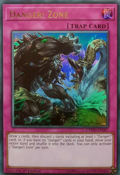 Danger! Zone trading card from Cybernetic Horizon Danger! Zone - Cybernetic Horizon YuGiOh trading card