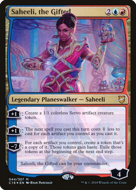 Saheeli, the Gifted - Commander 2018 Magic: The Gathering trading card