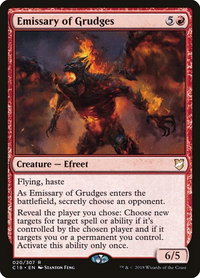 Emissary of Grudges - Commander 2018 (C18) #20 - Rare Magic: The Gathering Trading Card