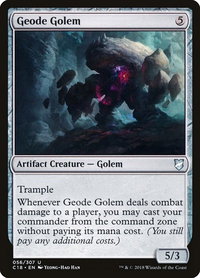 Geode Golem - Commander 2018 (C18) #56 - Uncommon Magic: The Gathering Trading Card