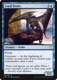 Loyal Drake - Commander 2018 (C18) #10 - Uncommon Magic: The Gathering Trading Card