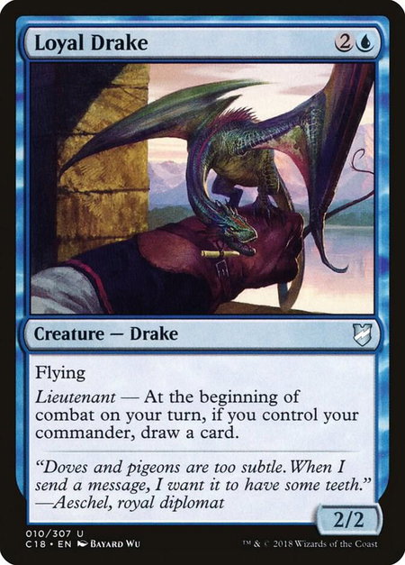 Loyal Drake - Commander 2018 Magic: The Gathering trading card