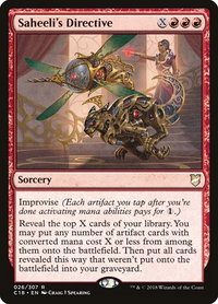 Saheeli's Directive - Commander 2018 (C18) #26 - Rare Magic: The Gathering Trading Card