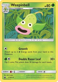 Weepinbell - SM - Celestial Storm (CES) #2/168 - Uncommon Pokémon Trading Card