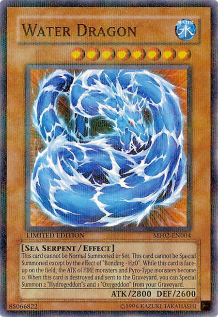 Water Dragon - Mattel Action Figure Promos: Series 2 YuGiOh trading card
