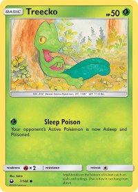 Treecko (7) - SM - Celestial Storm (CES) #7/168 - Common Pokémon Trading Card