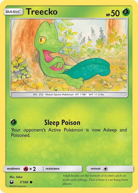Treecko (7) - SM - Celestial Storm Pokémon trading card