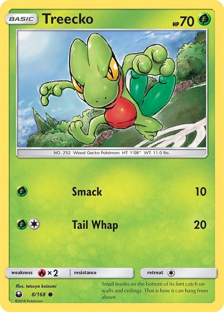 Treecko (8) - SM - Celestial Storm Pokémon trading card