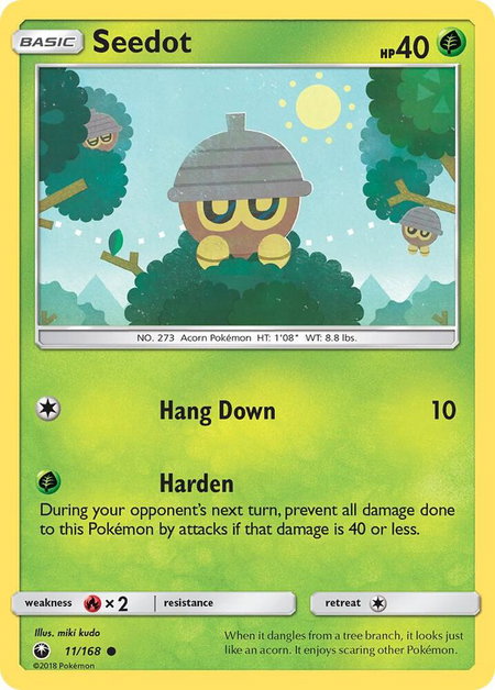 Seedot (11) - SM - Celestial Storm Pokémon trading card