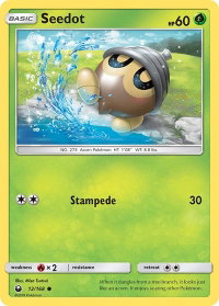 Seedot (12) - SM - Celestial Storm (CES) #12/168 - Common Pokémon Trading Card