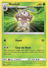 Nuzleaf - SM - Celestial Storm (CES) #13/168 - Uncommon Pokémon Trading Card