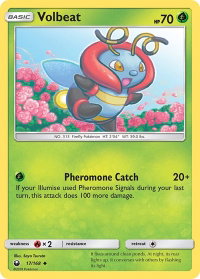 Volbeat - SM - Celestial Storm (CES) #17/168 - Uncommon Pokémon Trading Card