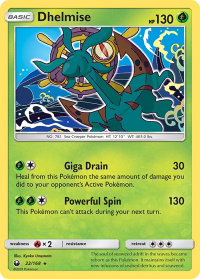 Dhelmise - SM - Celestial Storm (CES) #22/168 - Rare Pokémon Trading Card