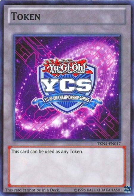 Yu-Gi-Oh Championship Series Token (2014 Pre-registration) - Yu-Gi-Oh! Tokens YuGiOh trading card
