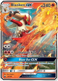 Blaziken GX - SM - Celestial Storm (CES) #28/168 - Ultra Rare Pokémon Trading Card