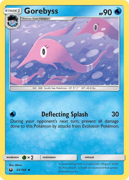 Gorebyss trading card from SM - Celestial Storm Gorebyss - SM - Celestial Storm Pokémon trading card