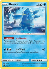 Regice - SM - Celestial Storm (CES) #45/168 - Rare Pokémon Trading Card