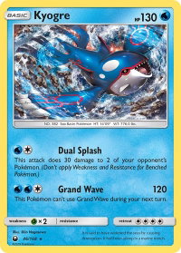 Kyogre - SM - Celestial Storm (CES) #46/168 - Holo Rare Pokémon Trading Card
