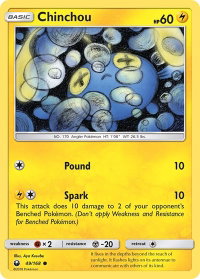 Chinchou - SM - Celestial Storm (CES) #49/168 - Common Pokémon Trading Card