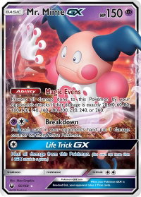 Mr. Mime GX - SM - Celestial Storm (CES) #56/168 - Ultra Rare Pokémon Trading Card