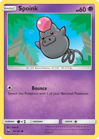 Spoink - SM - Celestial Storm (CES) #59/168 - Common Pokémon Trading Card