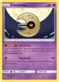Lunatone - SM - Celestial Storm (CES) #61/168 - Holo Rare Pokémon Trading Card