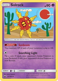 Solrock - SM - Celestial Storm (CES) #62/168 - Uncommon Pokémon Trading Card