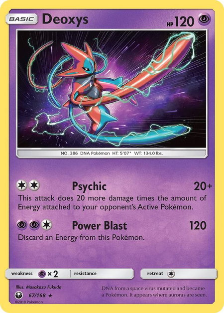Deoxys (67) - SM - Celestial Storm Pokémon trading card