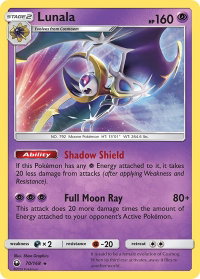 Lunala - SM - Celestial Storm (CES) #70/168 - Holo Rare Pokémon Trading Card