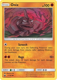 Onix - SM - Celestial Storm (CES) #71/168 - Common Pokémon Trading Card