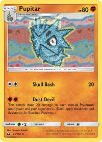 Pupitar - SM - Celestial Storm (CES) #75/168 - Uncommon Pokémon Trading Card