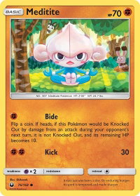 Meditite - SM - Celestial Storm (CES) #76/168 - Common Pokémon Trading Card