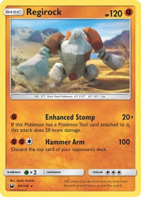 Regirock - SM - Celestial Storm (CES) #80/168 - Rare Pokémon Trading Card