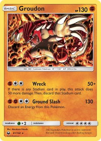 Groudon - SM - Celestial Storm (CES) #81/168 - Holo Rare Pokémon Trading Card