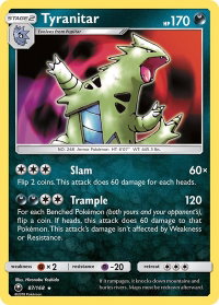 Tyranitar - SM - Celestial Storm (CES) #87/168 - Holo Rare Pokémon Trading Card
