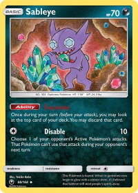 Sableye - SM - Celestial Storm (CES) #88/168 - Uncommon Pokémon Trading Card