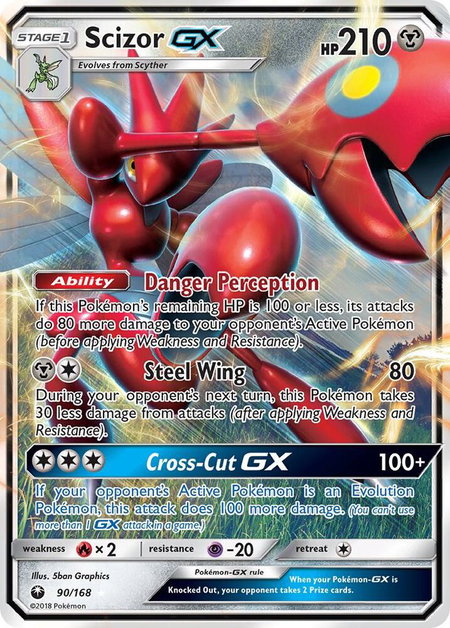 Scizor GX - SM - Celestial Storm Pokémon trading card