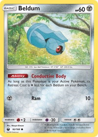 Beldum (92) - SM - Celestial Storm (CES) #92/168 - Common Pokémon Trading Card