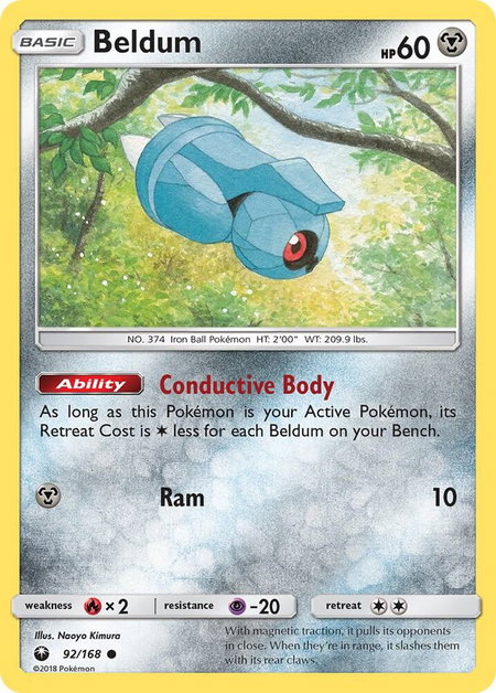 Beldum (92) - SM - Celestial Storm Pokémon trading card