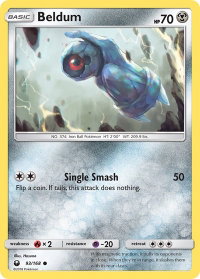 Beldum (93) - SM - Celestial Storm (CES) #93/168 - Common Pokémon Trading Card