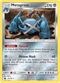 Metagross - SM - Celestial Storm (CES) #95/168 - Holo Rare Pokémon Trading Card