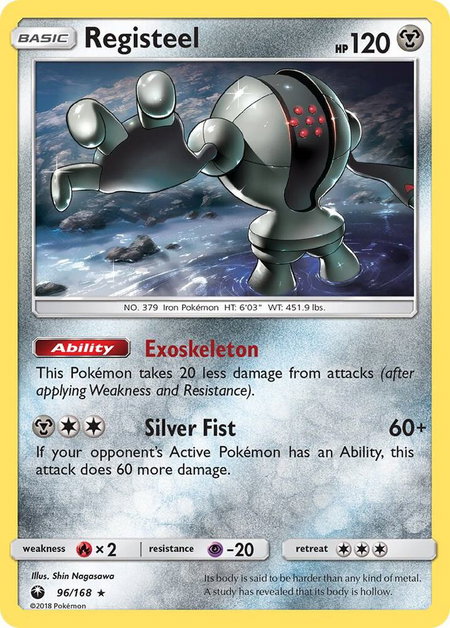 Registeel - SM - Celestial Storm Pokémon trading card