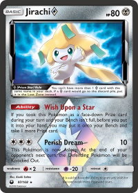 Jirachi Prism Star - SM - Celestial Storm (CES) #97/168 - Prism Rare Pokémon Trading Card