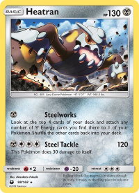 Heatran - SM - Celestial Storm (CES) #98/168 - Holo Rare Pokémon Trading Card